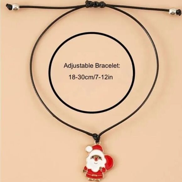 Free With $30 Order - Gifts & Stocking Stuffers Santa Adjustable Twine Bracelet - Picture 6 of 9